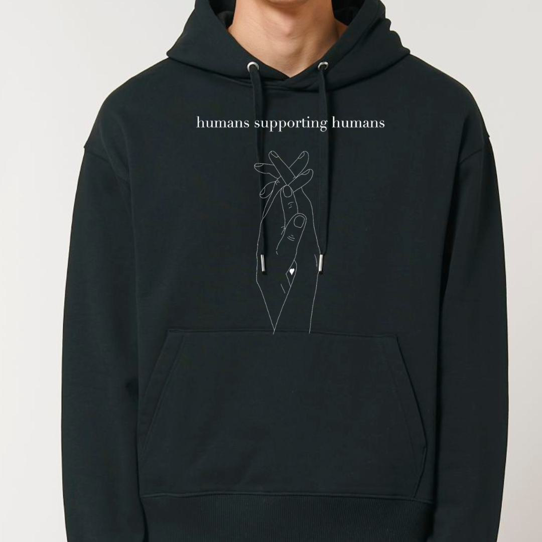 Humans Supporting Humans Ultra Heavy Hoodie – Fall From Grace