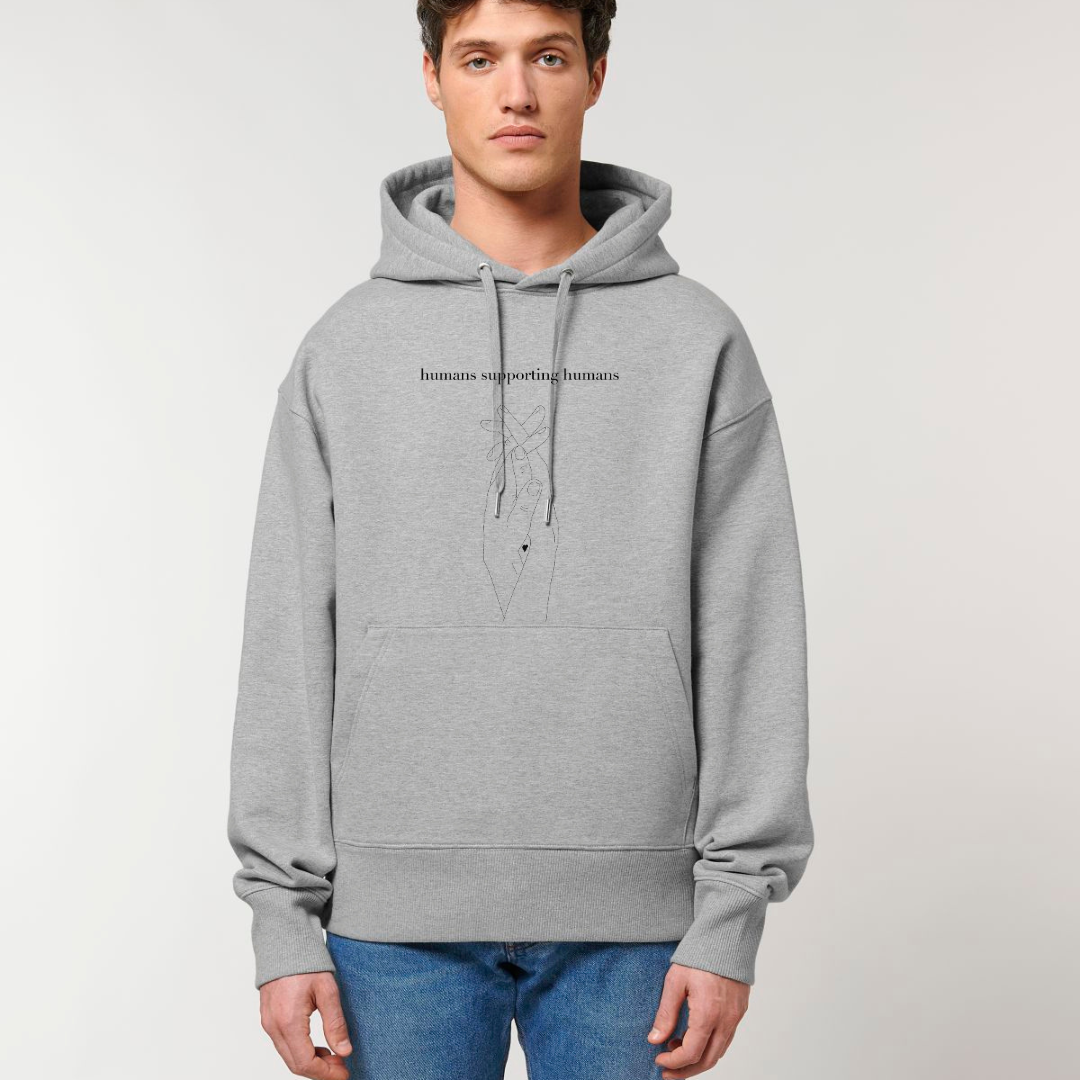 Humans Supporting Humans Ultra Heavy Hoodie