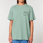 Load image into Gallery viewer, Glitch Smiley Face Short Sleeve Tee (Heavy)
