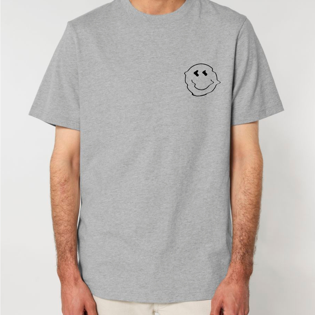 Glitch Smiley Face Short Sleeve Tee (Heavy)