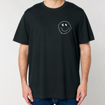 Load image into Gallery viewer, Glitch Smiley Face Short Sleeve Tee (Heavy)
