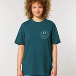 Load image into Gallery viewer, Glitch Smiley Face Short Sleeve Tee (Heavy)
