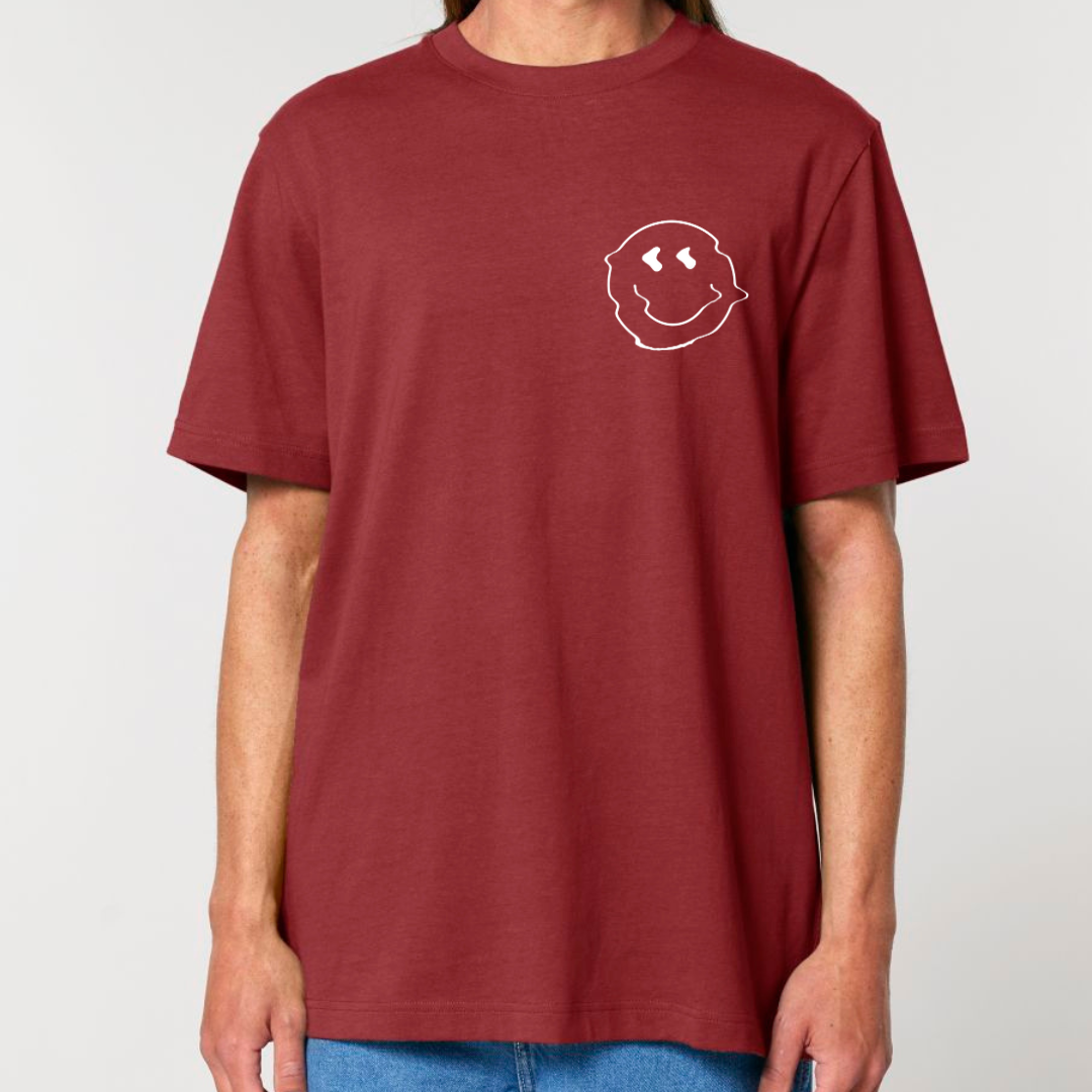 Glitch Smiley Face Short Sleeve Tee (Heavy)