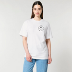 Load image into Gallery viewer, Glitch Smiley Face Short Sleeve Tee (Heavy)
