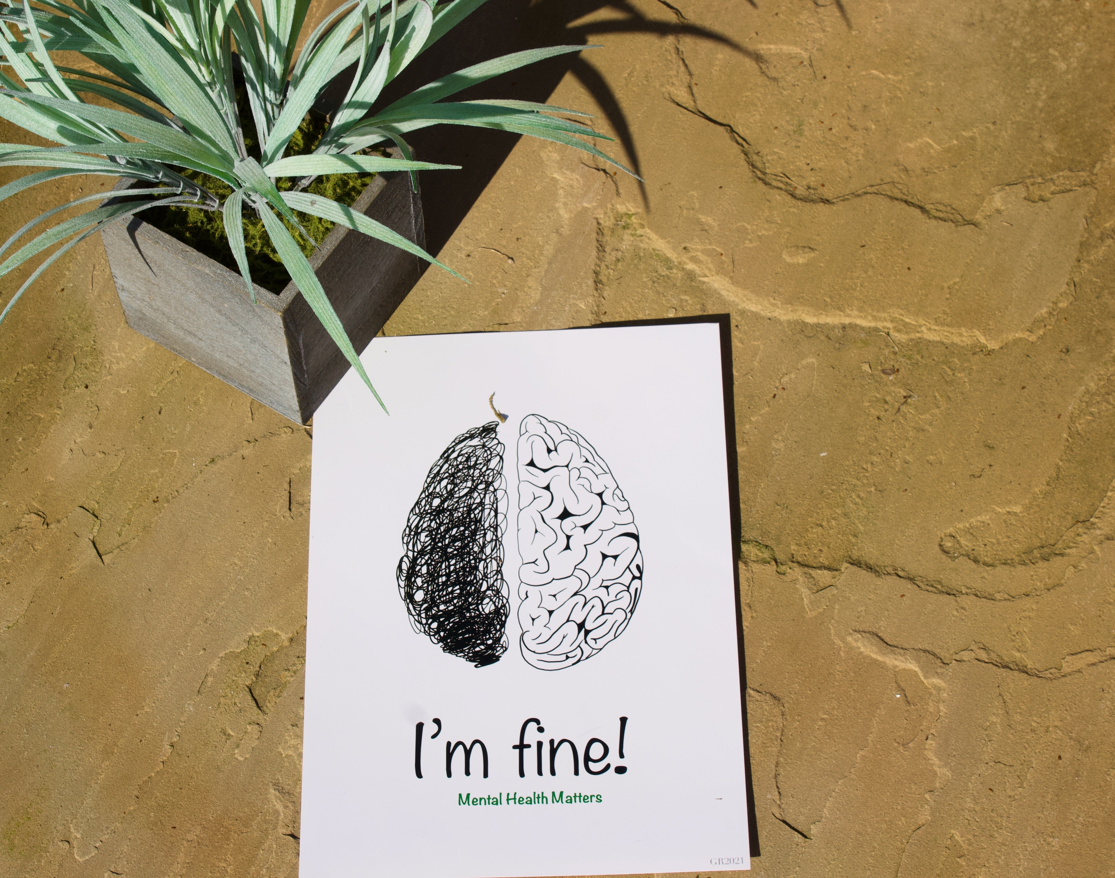 Im Fine! Brain Art Print