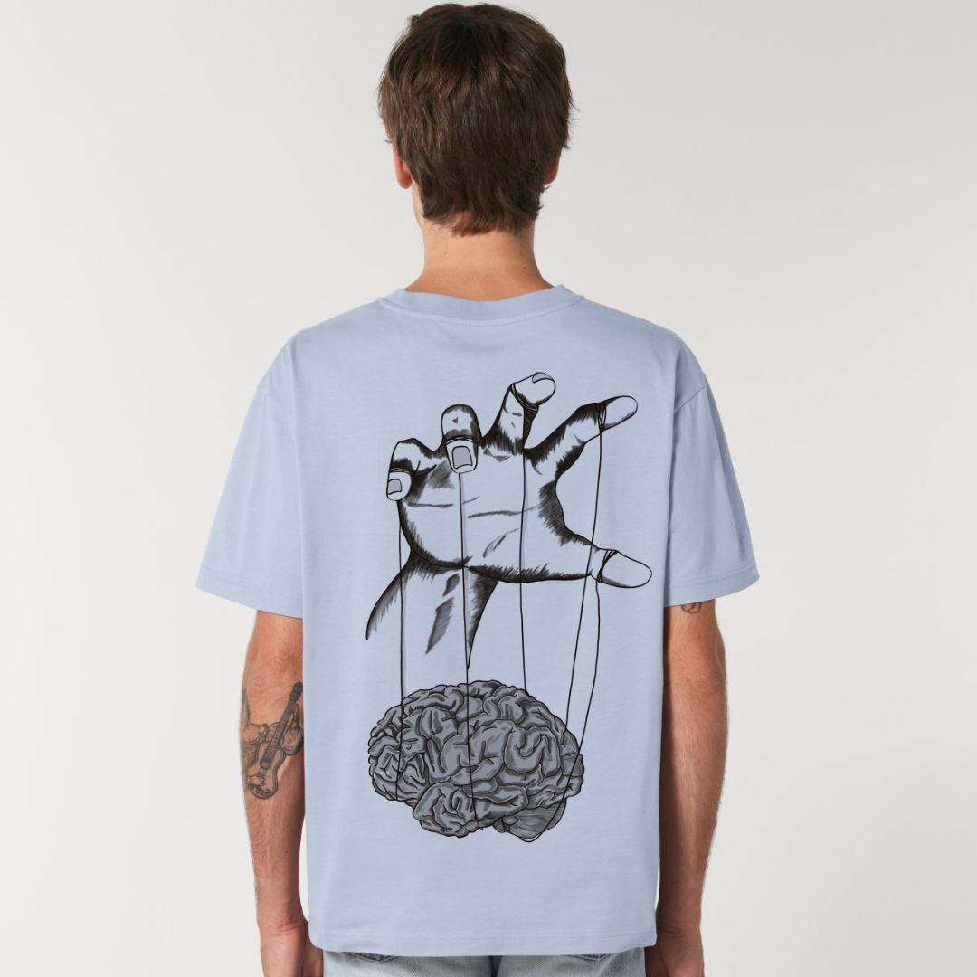 Mister Tee Herren T-Shirt 'Puppet Master' – Oversize Schnitt, Heavy Qualität – In Weiß, Größe XXL