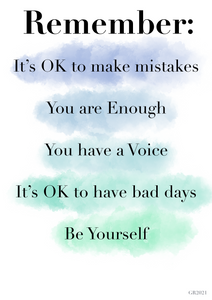 Remember Art Print