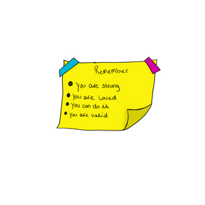 Sticky Note Reminder Sticker
