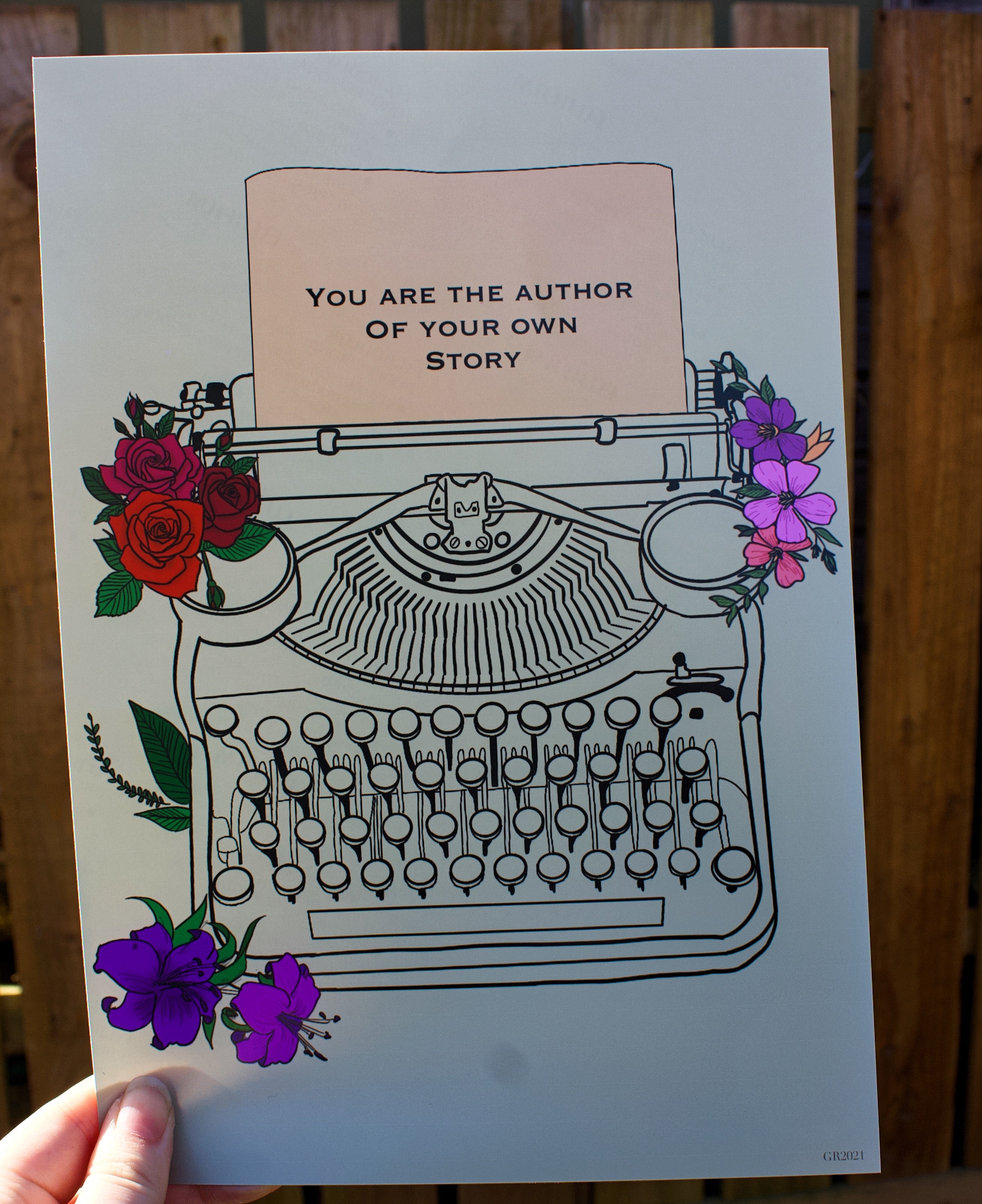 Typewriter - You are the author of your own story Art Print