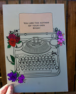 Load image into Gallery viewer, Typewriter - You are the author of your own story Art Print
